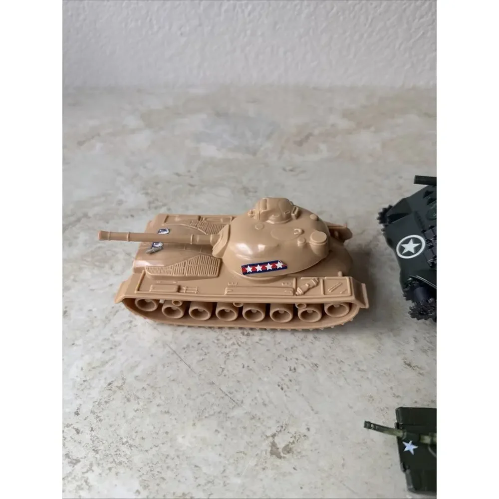 Vintage Lot of 3 Tanks Metal And Plastic Matchbox And More